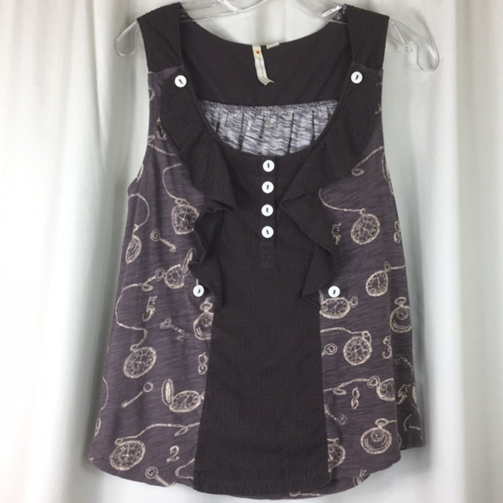 Little Yellow Button, mixed textile tee, S.